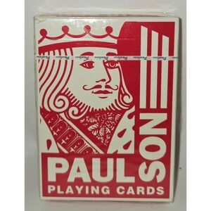 Paulson Playing Cards Sterling Casino Lines NOS Sealed Deck Red Vintage Casino